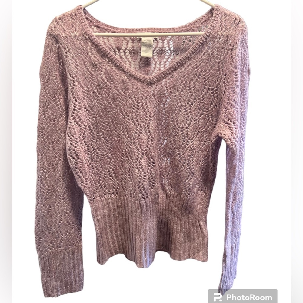 Morning Lavender Knitted Worthington Sweater